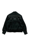 Western Style Satin Jacket Black Dry Bones