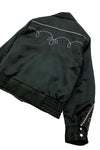 Western Style Satin Jacket Black Dry Bones