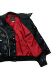 Western Style Satin Jacket Black Dry Bones