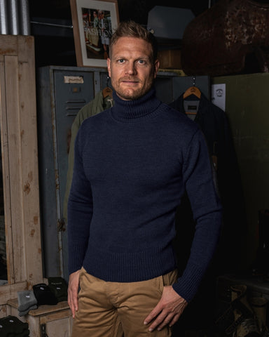 1923 Turtle Neck dark navy Pike Brothers