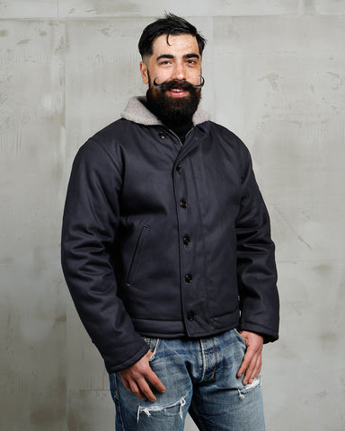 1944 N1 Deck Jacket Elephant Skin Asphalt Pike Brothers