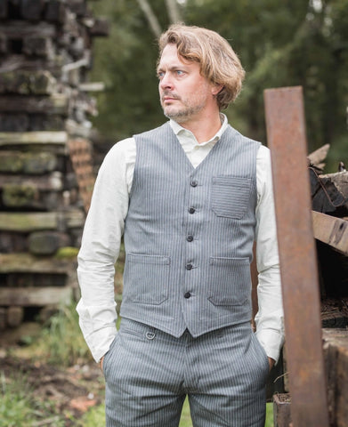 1937 Roamer Vest grey wabash Pike Brothers