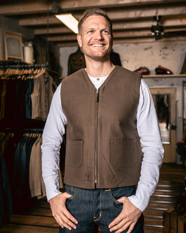 1942 C2 Vest waxed khaki Pike Brothers