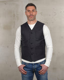 1937 Roamer Vest Elephant Skin asphalt grey Pike Brothers