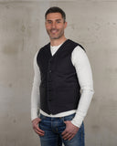 1937 Roamer Vest Elephant Skin asphalt grey Pike Brothers