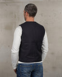 1937 Roamer Vest Elephant Skin asphalt grey Pike Brothers