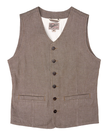 1905 Hauler Vest HBT brown Pike Brothers