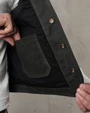 1937 Roamer Vest Waxed Olive Pike Brothers