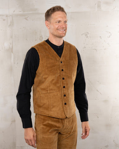 1905 Hauler Vest Goliath Cord Mustard Pike Brothers