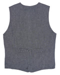 1905 Hauler Vest grey striped linen Pike Brothers