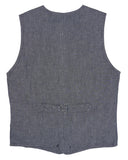 1905 Hauler Vest grey striped linen Pike Brothers