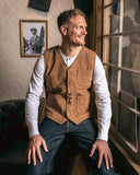 1937 Roamer Vest Mulholland brown Pike Brothers