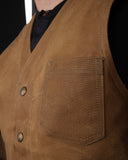 1937 Roamer Vest waxed tan Pike Brothers