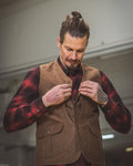 1928 Hunting Vest waxed sand Pike Brothers