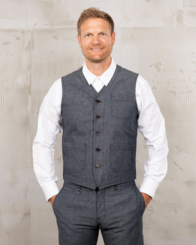 1937 Roamer Vest Smoke Grey Pike Brothers