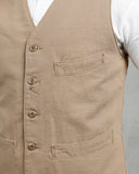 1908 Hazienda Vest Panama Beige Pike Brothers