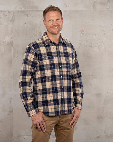 1937 Roamer Shirt blue flannel Pike Brothers