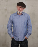 1937 Roamer Shirt blue chambrey Pike Brothers