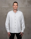 1923 Buccanoy Shirt White Blue Linen Pike Brothers