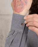 1923 Buccanoy Shirt grey striped Pike Brothers