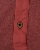 1927 Henley Shirt long sleeve granate red Pike Brothers