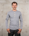 1927 Henley Shirt long sleeve light grey Pike Brothers