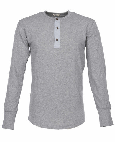 1927 Henley Shirt long sleeve light grey Pike Brothers