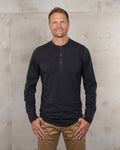 1927 Henley Shirt long sleeve iron grey  Pike Brothers