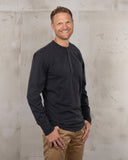 1927 Henley Shirt long sleeve iron grey  Pike Brothers