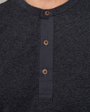 1927 Henley Shirt long sleeve iron grey  Pike Brothers