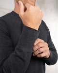 1927 Henley Shirt long sleeve iron grey  Pike Brothers
