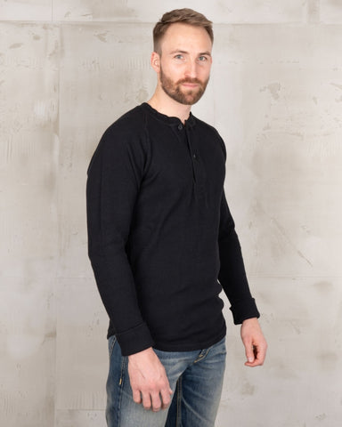 1936 Waffle Shirt black Pike Brothers