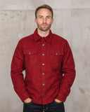1943 CPO Shirt Moleskin dark red Pike Brothers
