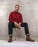 1943 CPO Shirt Moleskin dark red Pike Brothers