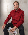 1943 CPO Shirt Moleskin dark red Pike Brothers