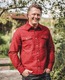 1943 CPO Shirt Moleskin dark red Pike Brothers