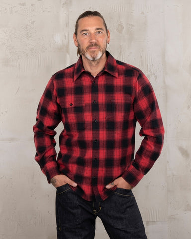 1937 Roamer Shirt red check flannel Pike Brothers