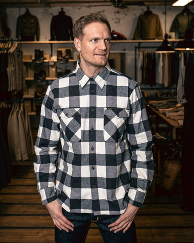 1943 CPO Shirt Buffalo white flannel Pike Brothers