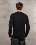 1927 Henley Shirt Long Sleeve Deep Black Pike Brothers