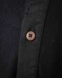 1927 Henley Shirt Long Sleeve Deep Black Pike Brothers