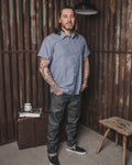 1937 Roamer Shirt Short Sleeve Blue Chambray