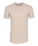 1927 Henley Shirt short sleeve oatmeal Pike Brothers