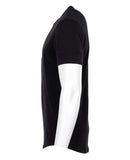 1927 Henley Shirt short sleeve faded black Pike Brothers