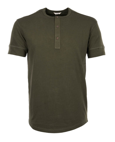 1927 Henley Shirt short sleeve Mojave green Pike Brothers