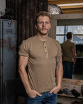 1927 Henley Shirt short sleeve Mojave beige Pike Brothers