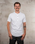 1927 Henley Shirt Short Sleeve Pure White Pike Brothers