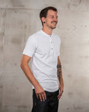 1927 Henley Shirt Short Sleeve Pure White Pike Brothers