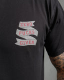 1969 Sports Tee Zero Fucks Given Black Pike Brothers