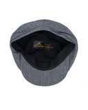 1928 Newsboy Cap grey striped linen Pike Brothers