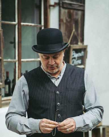 1921 Bowler Hat black Pike Brothers